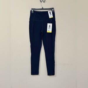 Mondetta Women’s Blue High Rise Stretch Ultra Soft Comfort Activewear Leggings S